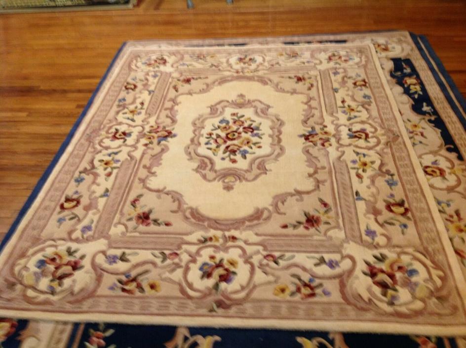 Royal Palace 7'x9' Wool Special Edition Marquis Aubusson Rug Ivory New $519