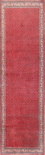 Palace Size All Over Geometric Red 4x13 Wool Botemir Oriental Runner Rug