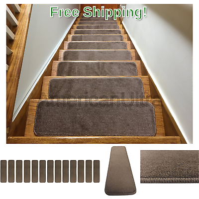 Euro Collection Stair Treads Collection Indoor Skid Slip Resistant Carpet Sta...