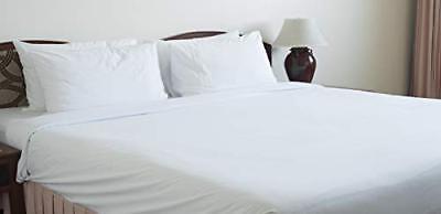 Atlas Full XL Flat Sheet White T180 81x115 Inch 96-Sheets - Hotel, Bed & Condo,