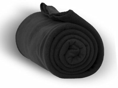 Fleece Blanket - Black - CASE OF 24