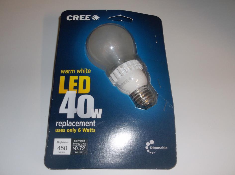 (lot of ten)  Cree 9.5-Watt ( 40W ) Warm White (2700K) Dimmable LED Light Bulb