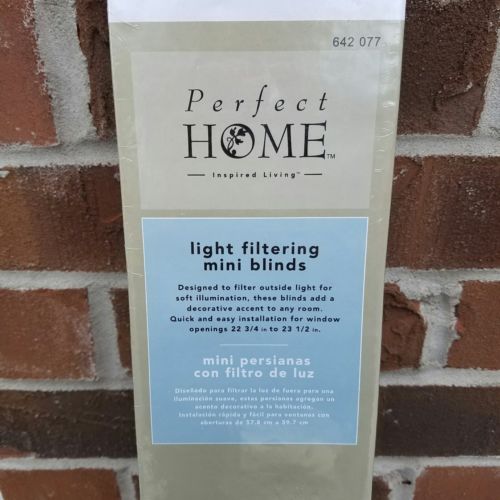NEW Perfect Home Mini Blinds Light Filtering 23