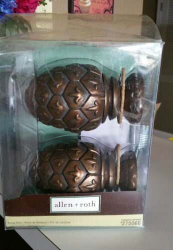 2 Allen Roth Vintage Gold Finials for 2