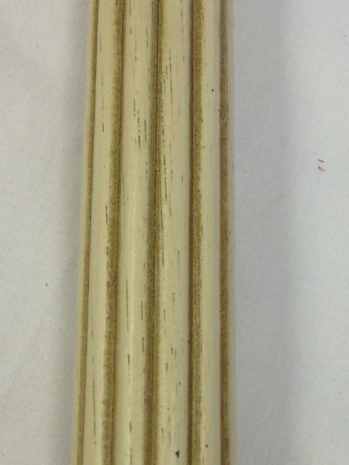 4' fluted wooden rod