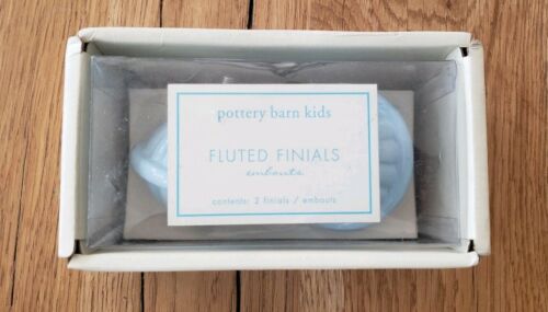 Pottery Barn Kids Fluted Finials Light Blue