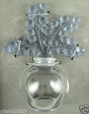 Lalique Society Of America 1991 Clairefontaine Perfume Bottle MIB 4.75H x 3.75in