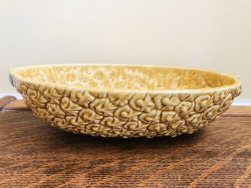 Bordallo Pinheiro Pineapple Bowl Oblong Made in Portugal Gold