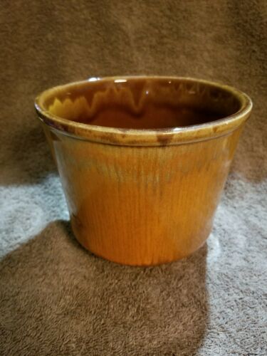 California original pottery brown green flower pot