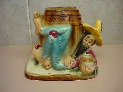 Twin Winton Napkin Holder With Hillbilly Holding Jug Circa 1969 Great Condition