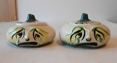 2 Deforest Vintage Ceramic Crying Onion Condiment Containers 3