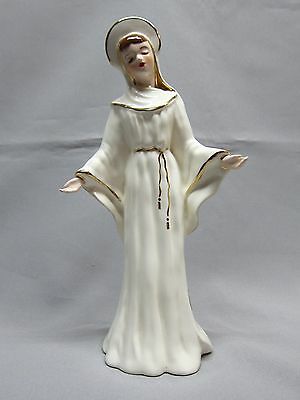 Vintage Florence Ceramics Pasadena California~Madonna Figurine With Original Tag