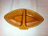 VINTAGE MADDUX OF CALIF ART POTTERY DISH/ Brown & Gold