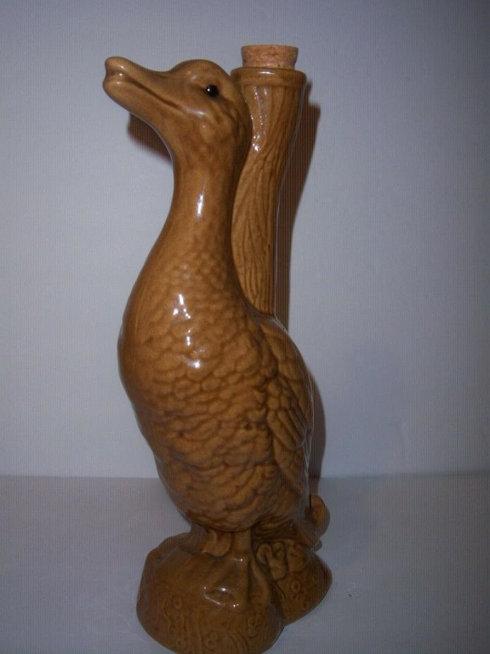 VINTAGE POTTERY DUCK (EMPTY)DECANTER