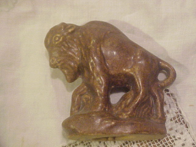 Vintage Rosemeade Brown Buffalo Bison Figurine