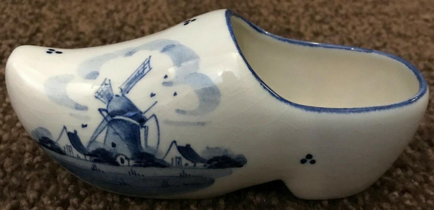 Delft Holland Hand Painted Shoe
