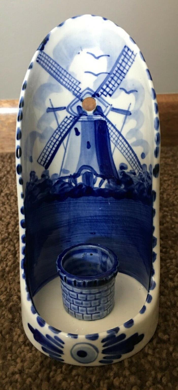 Delft Holland Hand Painted Candle Holder