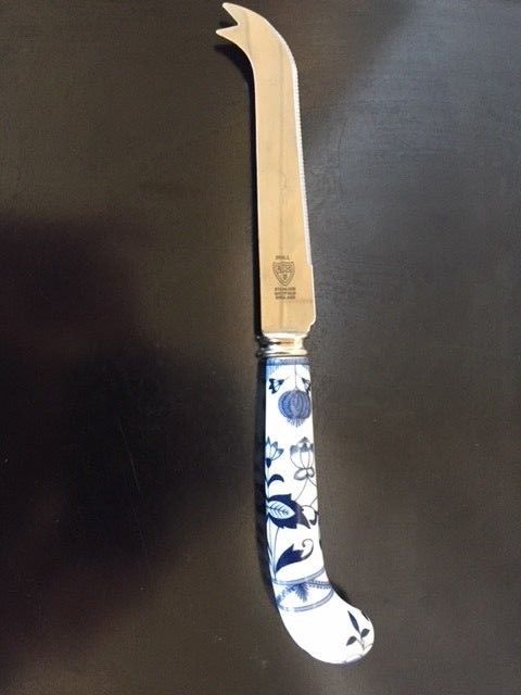 Sheffield Cheese Knife with Delft Handle