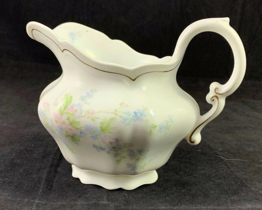 Antique Vienna Austria Porcelain Small Floral Pitcher Minature VASE VTG China