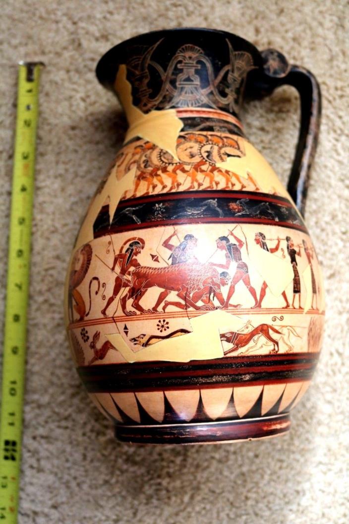 Kostas Tsekouras HAND PANTED COPY ANTICA DELPHI VASE