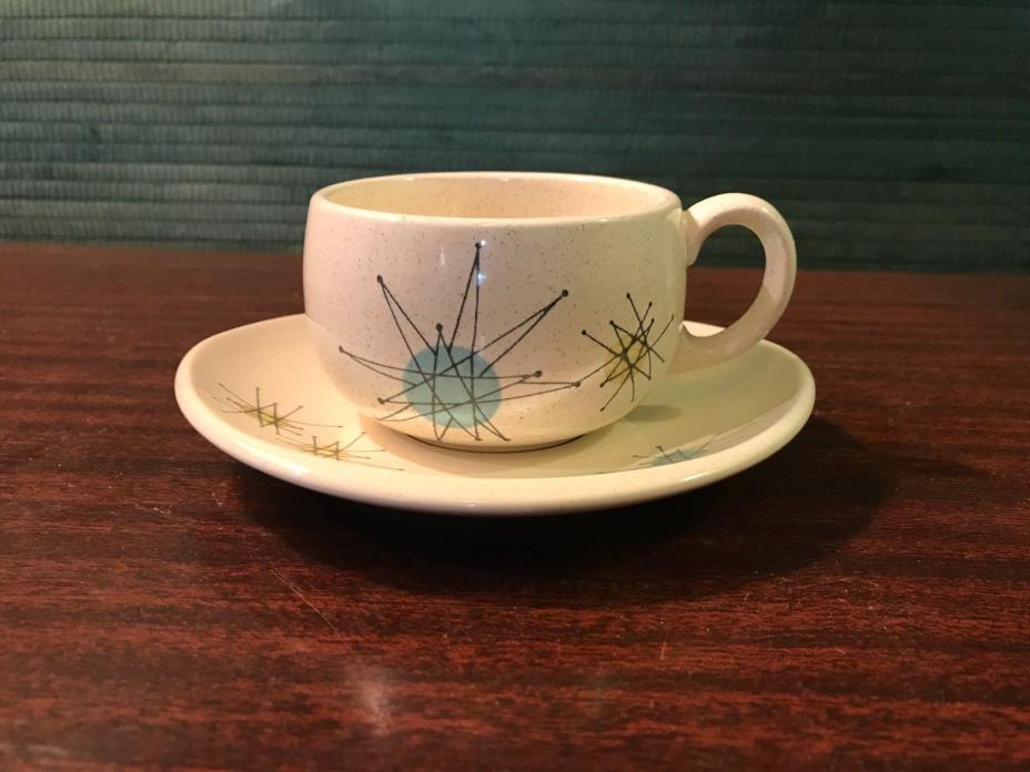 FRANCISCAN STARBURST CUP AND SAUCER EXCELLENT