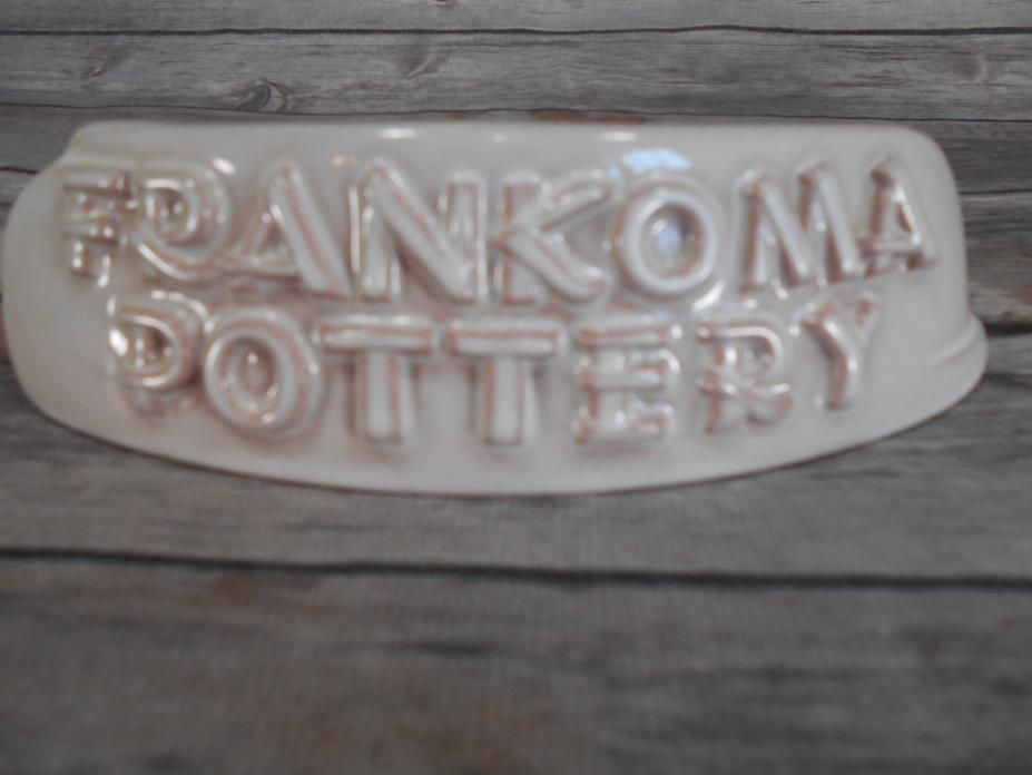 Framkoma Pottery Dealer Display Sign White Glaze TerraCotta Good Condition