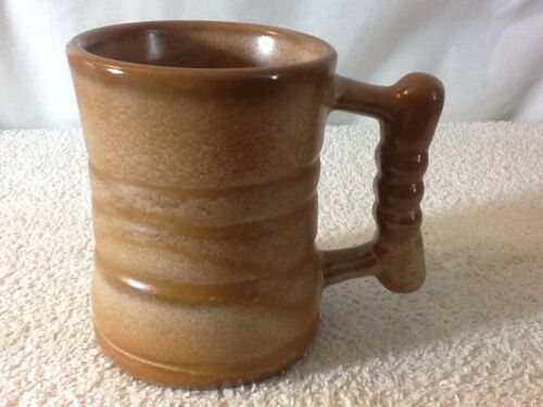 Nice C3 FRANKOMA POTTERY Ceramic Coffee Mug BROWN SAND GLAZE Beautiful Must Have