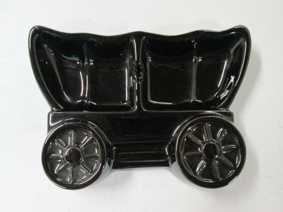 Vintage Frankoma Pottery Ashtray Covered Wagon Shape #465