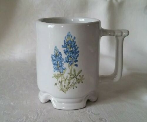 FRANKOMA POTTERY Blue Bonnet Flower COFFEE MUG Cup C1