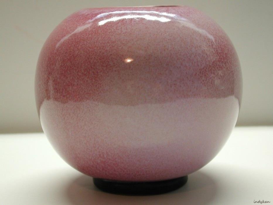 Frankoma 55 Ball Pottery Vase Early Vintage 4½