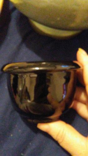 Frankoma pottery   BP little cup bowl. Black