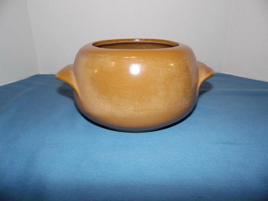 Frankoma Pottery  Plainsman Satin Brown Casserole Bean Pot Without Lid # 4V