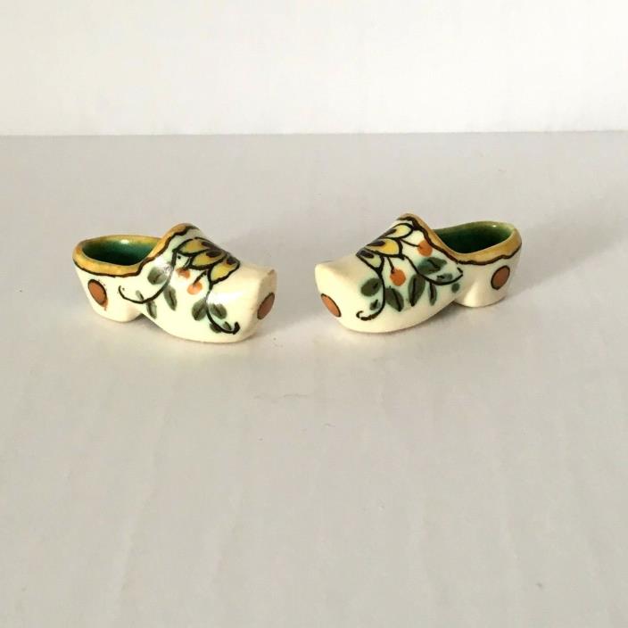 A Pair of Gouda Miniature Dutch Shoes