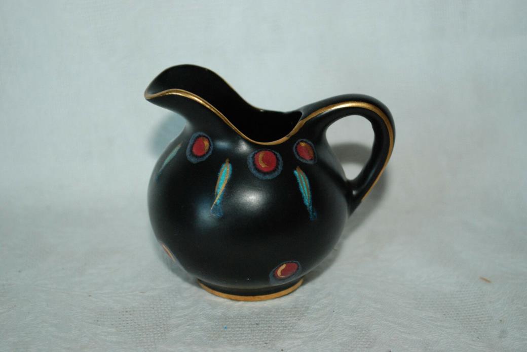 Vintage miniature pottery pitcher Zwaro Gouda Holland Signed