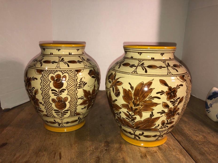 Two Gouda Bubble Vases