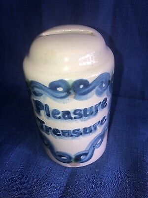 Vintage M A Hadley Pottery ‘Pleasure Treasure’ Piggy Coin Bank