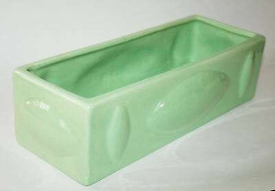Haeger Pottery USA Rectangle Mint Green Pot Planter #1622
