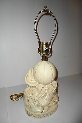 Basketball Lamp Mid-Century Royal Haeger Lamp Co USA By Glenn Richardson Ceramic