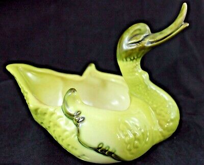 VINTAGE HULL IMPERIAL SWAN CANDY DISH PLANTER DUCK GOOSE 