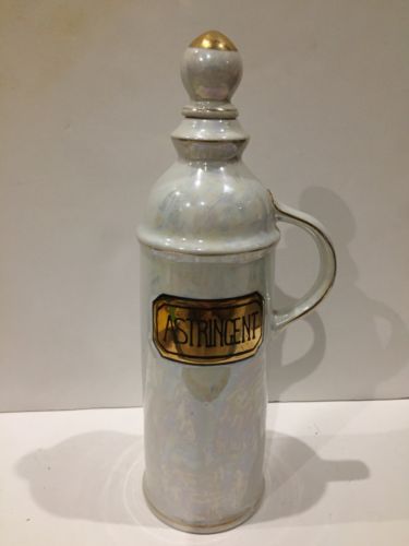 Vintage Thames Japan Handpainted Astringent Bottle & Stopper 7391