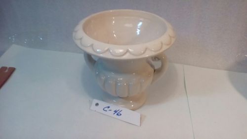 Ceramic white planting earn, small made in Japan