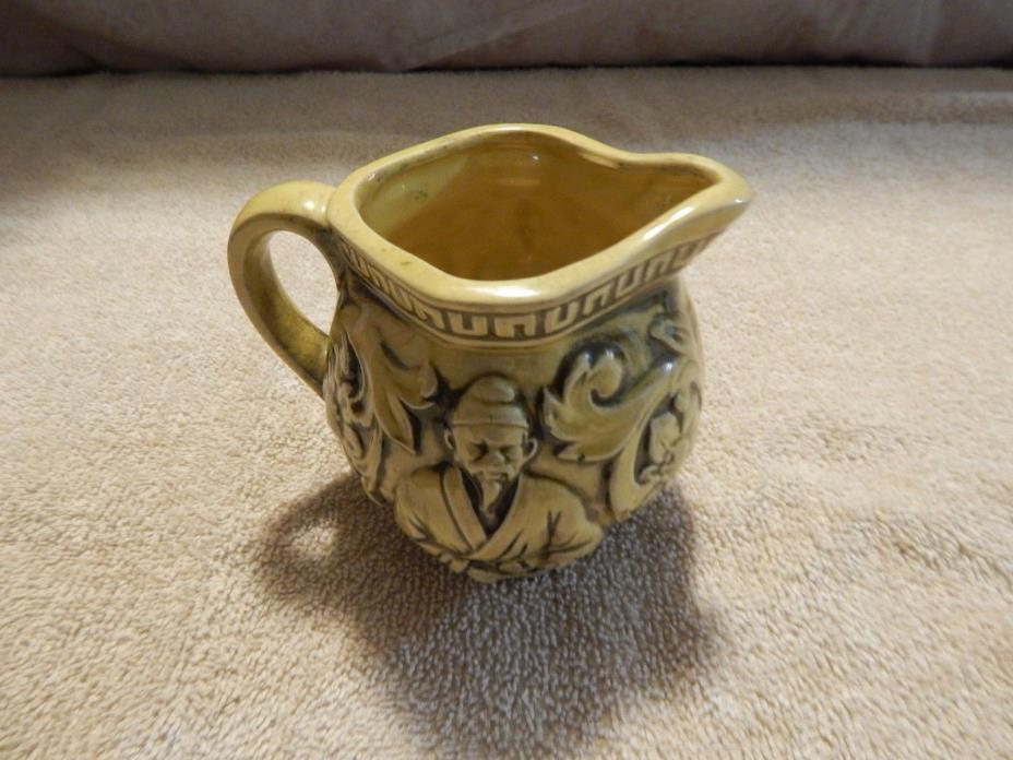 CREAMER WITH DESIGNS ON SIDE - MADE IN JAPAN - SQUARE BOTTOM