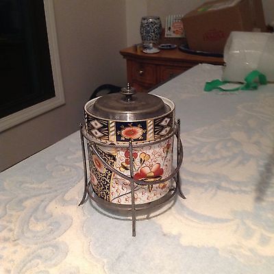 vintage Imari look biscuit cannister