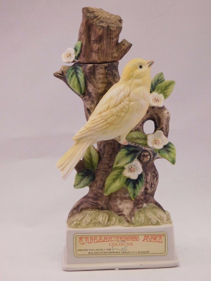 Bud Hastin Collectors Art Vintage 1971 Porcelain Bird Cologne Container Canary