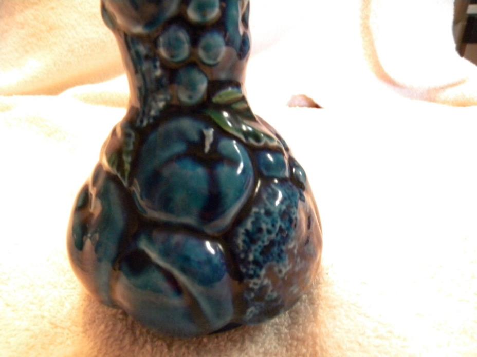 INARCO MOOD INDIGO BLUE FRUIT VASE