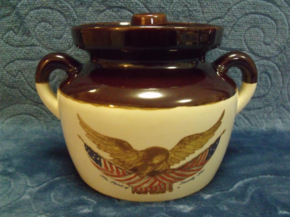 McCoy USA Bean Pot Carved Wooden Eagle for National Gallery of Art~FREE SHIPPING