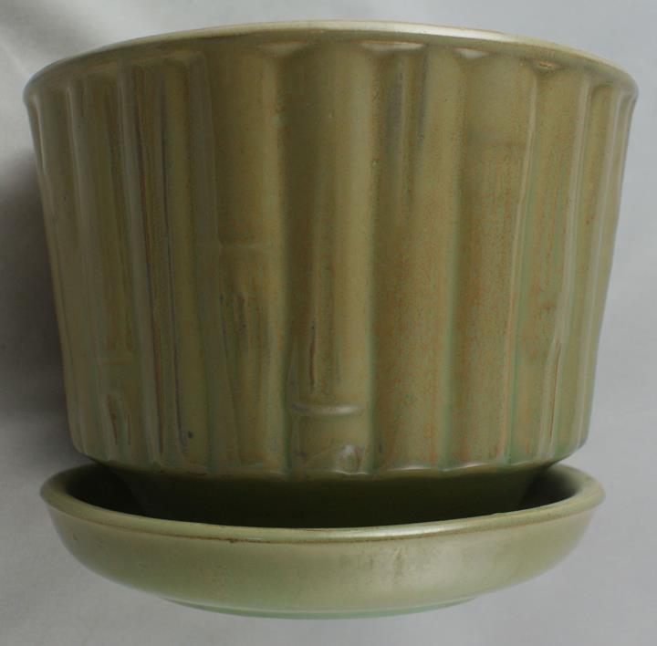 McCoy Pottery Bamboo Look Planter