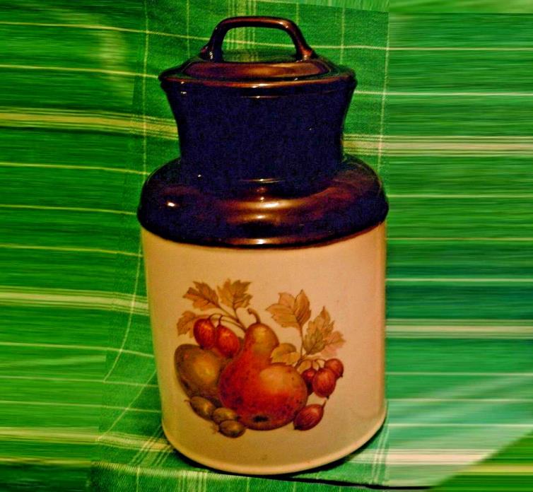 VINTAGE!! McCoy USA Cookie Cracker Candy Biscuit Jar Porcelain Canister with Top