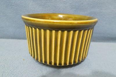 Vintage McCoy Floraline Pottery Planter Round Shape Green in Color #540