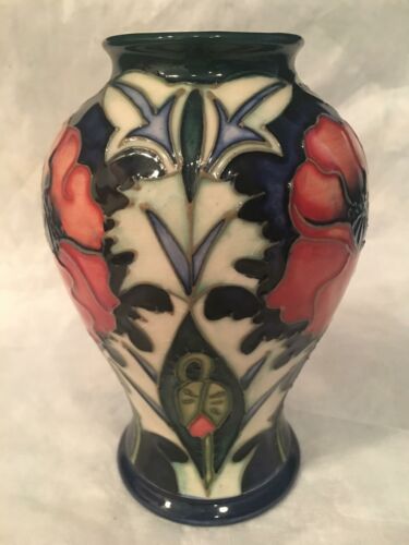 Moorcroft Poppy Vase  6.75